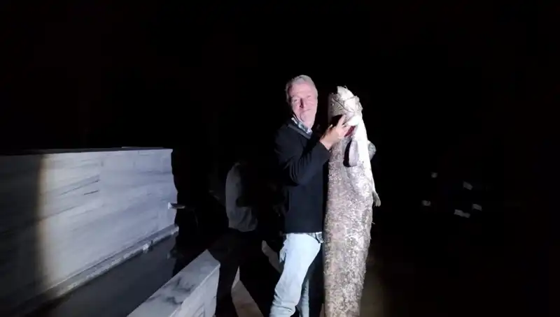 Barajda Eşine Az Rastlanır Olay: 40 Kilo Ağırlığında Balık Yakalandı