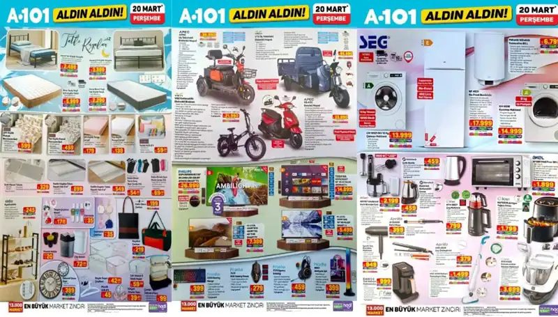 A101 20 Mart Aktüel Kataloğu: Şıklık ve Konforu Bir Arada Sunuyor