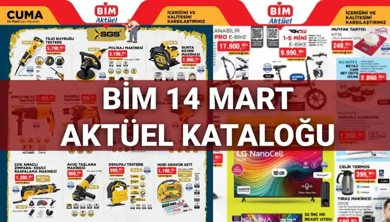 BİM 14 Mart Cuma Aktüel Kataloğu İle Alışverişte Fırsatlar Kapınızı Çalıyor!