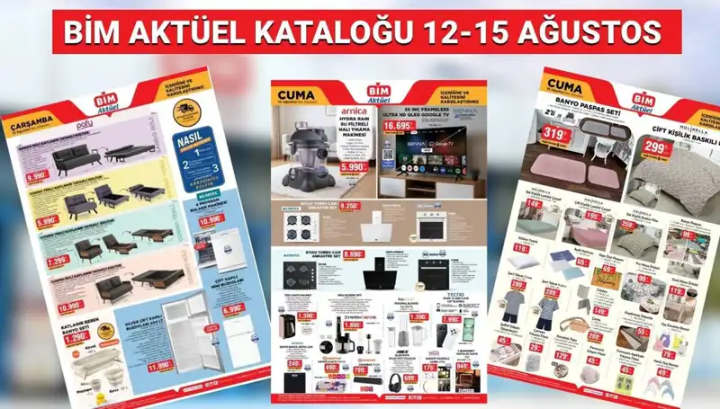 BİM 12-15 Ağustos 2025 Aktüel Kataloğu: Yaz İhtiyaçlarınızı Karşılayacak Ürünler